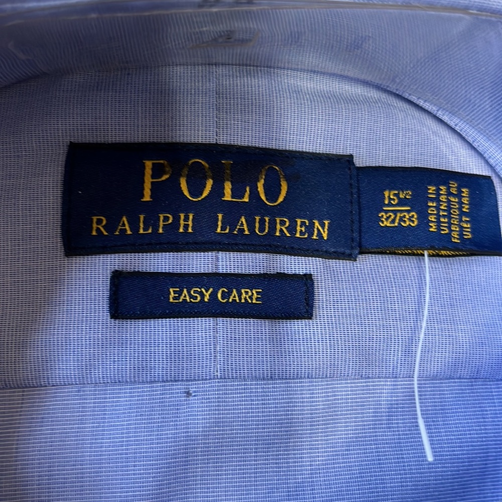 (#247) NWT Mens long sleeve casual shirt by Ralph Lauren Polo. Size 15 1/2-32/33 - Picture 6 of 8